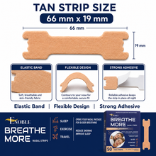 Breathe More Extra Strength Nasal Strips Tan