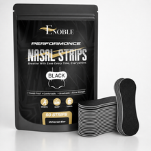 Performance Black Nasal Strips for Breathing- Oil & Sweat Resistant