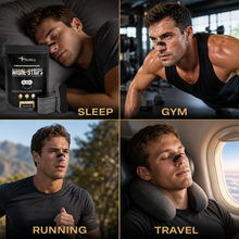 Performance Black Nasal Strips for Breathing- Oil & Sweat Resistant