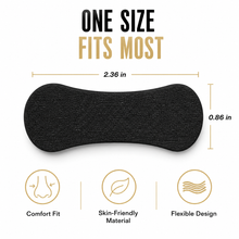 Performance Black Nasal Strips for Breathing- Oil & Sweat Resistant