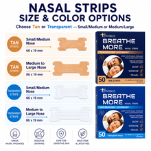 Breathe More Extra Strength Nasal Strips Tan